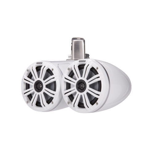 KICKER KMTDC65W: двойная башенная акустическая система 6,5″, ракурс 3/4
